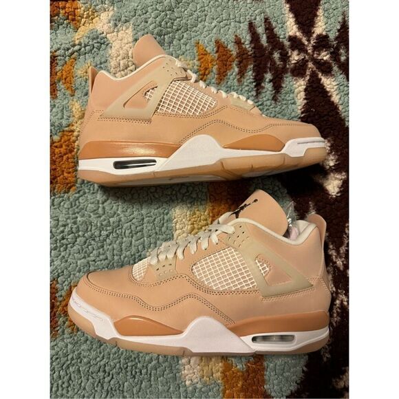 Nike Air Size 10.5 Jordan 4 Retro Shimmer Women DS New DJ0675-200 - Picture 2 of 7